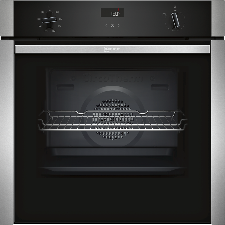 GRADE A1 - NEFF B4ACF1AN0B N50 6 Function Slide And Hide Single Oven With Catalytic Cleaning - Stainless Steel