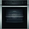 Refurbished Neff N50 Slide &amp; Hide Electric Single Oven with added Steam Function and Catalytic Cleaning - Stainless Steel