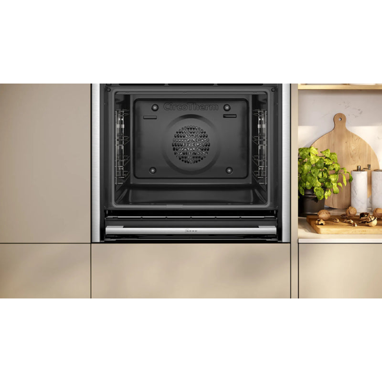 Refurbished Neff N70 B54CR71N0B Slide & Hide 60cm Single Built In Electric Oven Stainless Steel