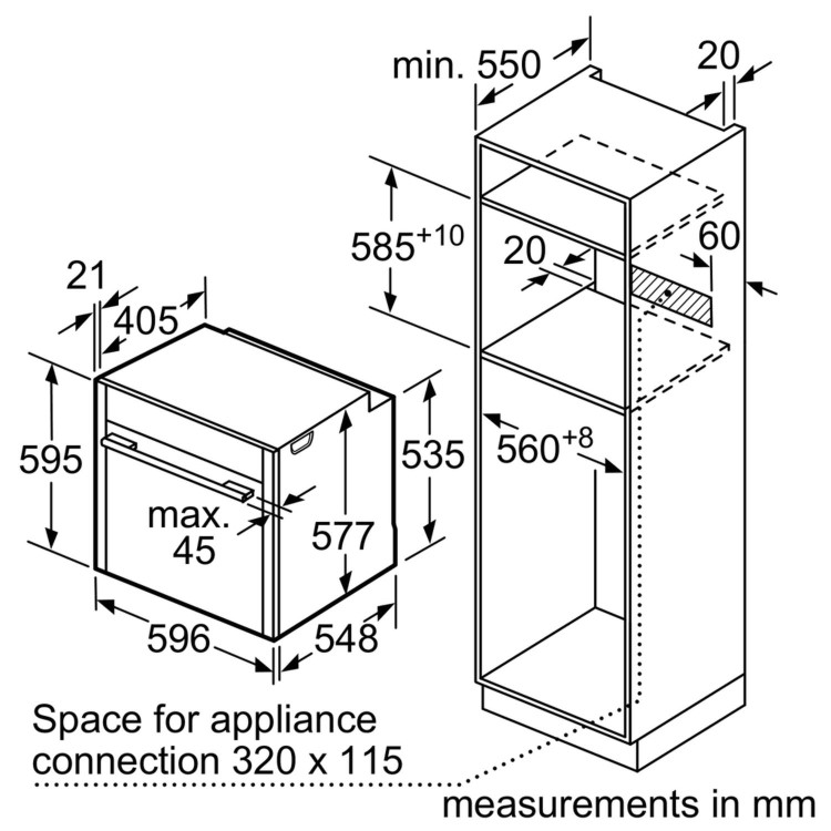 Refurbished Neff B57CS24H0B 60cm Single Built In Electric Oven
