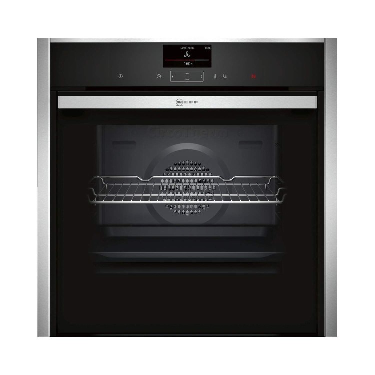 Neff B57CS24N0B Slide & Hide Electric Built-in Single Oven Stainless Steel