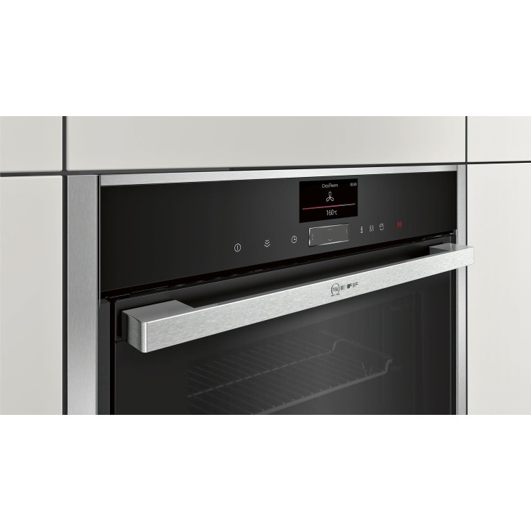 Neff N90 Slide & Hide Single Oven with AddedSteam - Black