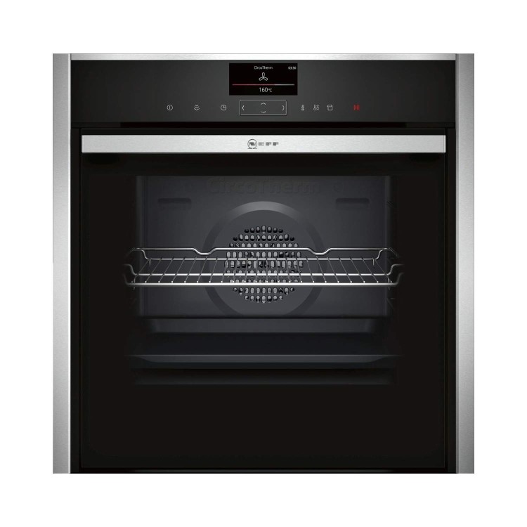 GRADE A2 - Neff B57VS24N0B Slide & Hide Electric Built-in Single Oven Stainless Steel