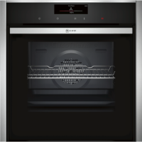 Neff B58CT68N0B N90 Slide And Hide Electric Built-in Single Oven - Stainless Steel
