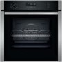 GRADE A2 - Neff B5ACH7AH0B N50 Slide & Hide 8 Function Pyrolytic Self Cleaning Electric Single Oven - Stainless Steel