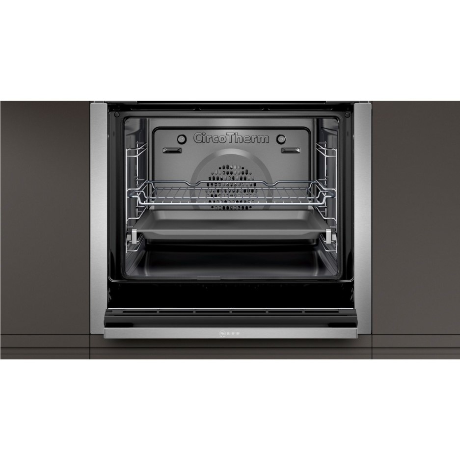 Neff N50 Slide & Hide 8 Function Pyrolytic Self Cleaning Single Oven