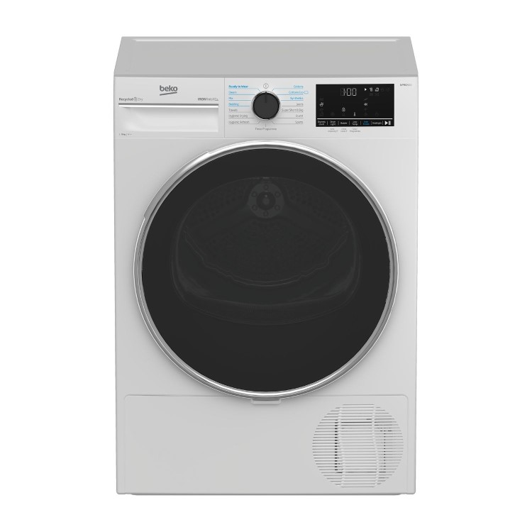 Beko IronFinish&#153; 9kg Heat Pump Tumble Dryer - White
