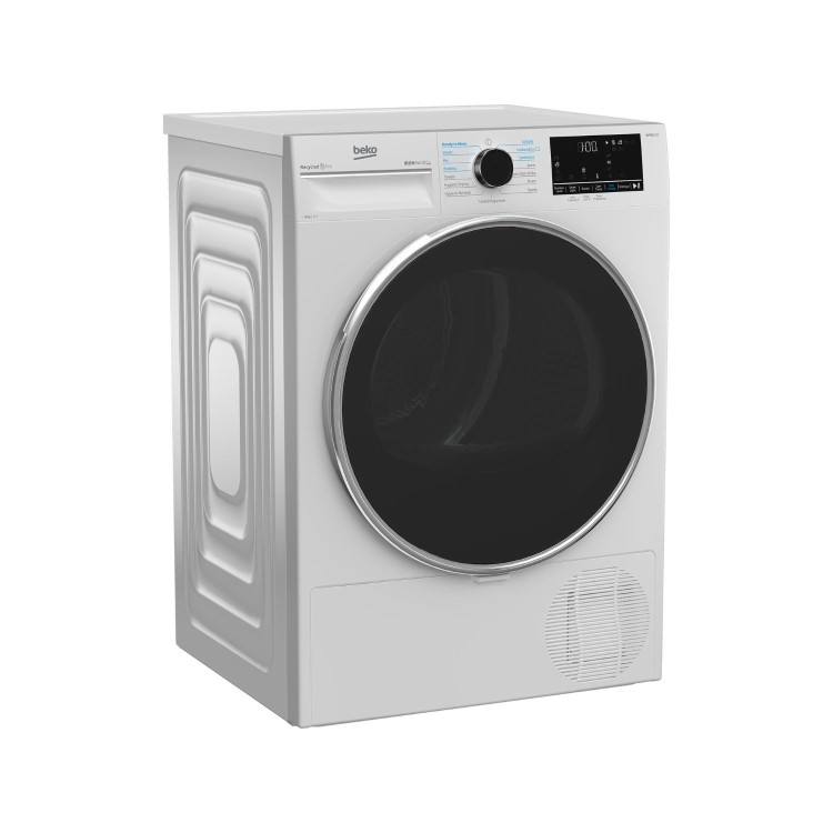 Beko IronFinish&#153; 9kg Heat Pump Tumble Dryer - White