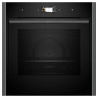 Neff N90 Slide & Hide Electric Single Oven - Graphite Grey
