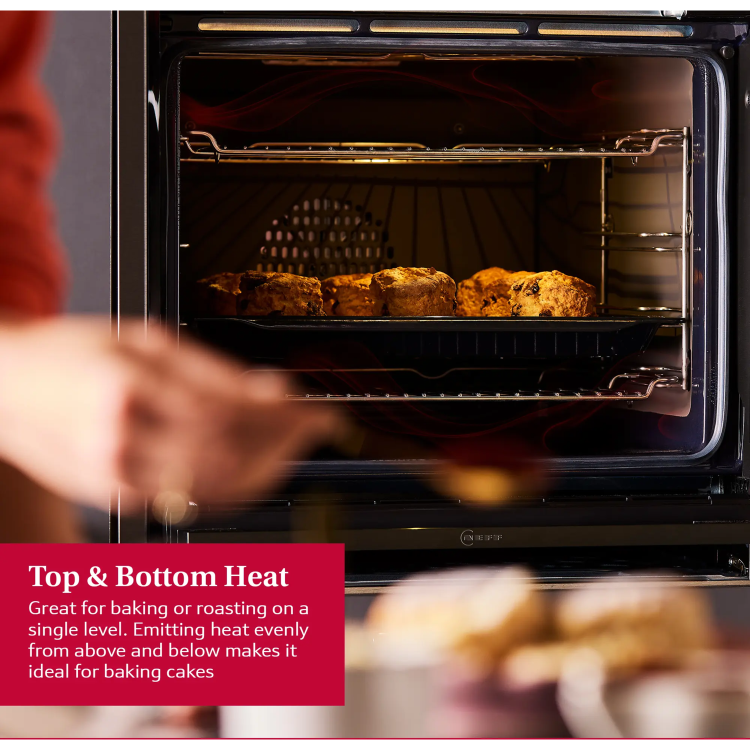 Neff N90 B64FS31G0B Slide and Hide Single Oven with Steam Function - Graphite