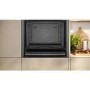 Neff N90 Slide & Hide Electric Single Oven with Steam - Black
