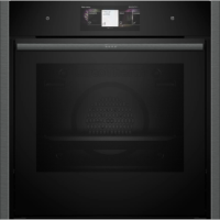 Neff N90 Slide & Hide Electric Single Oven - Graphite Grey