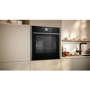Neff N90 Slide & Hide Electric Single Oven - Graphite Grey