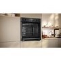 Neff N50 B6ACH7AG7B Slide and Hide Electric Single Oven - Graphite