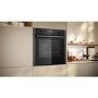 Neff N50 Slide & Hide Electric Single Oven - Graphite Grey