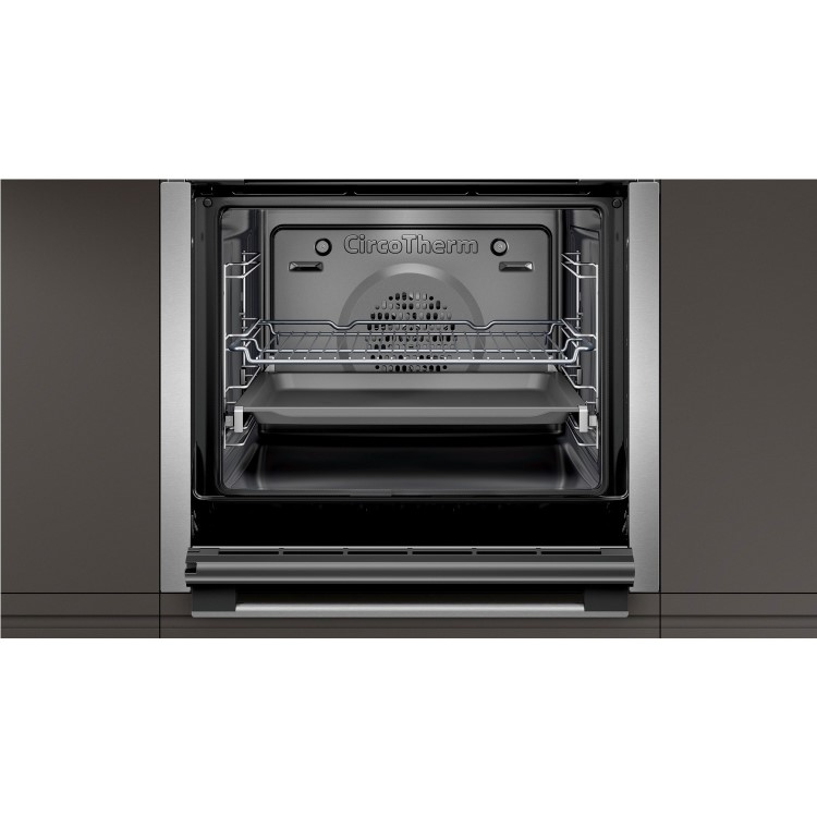Refurbished Neff N50 B6ACH7HH0B Slide&Hide 60cm Single Built In Electric Oven Stainless Steel
