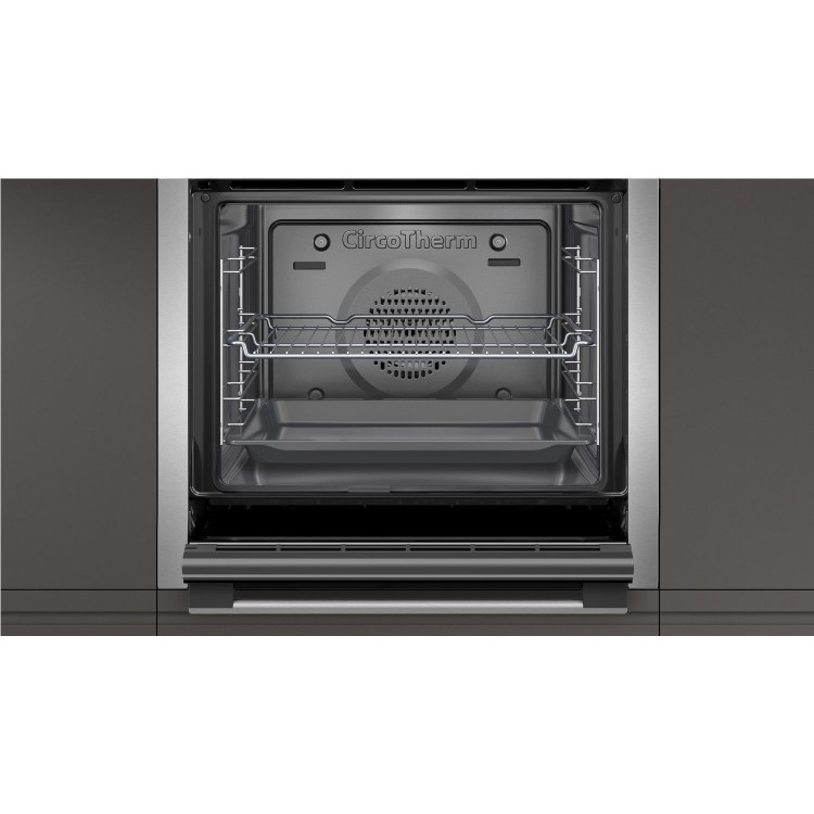 Neff N30 Slide & Hide Electric Single Oven - Stainless Steel
