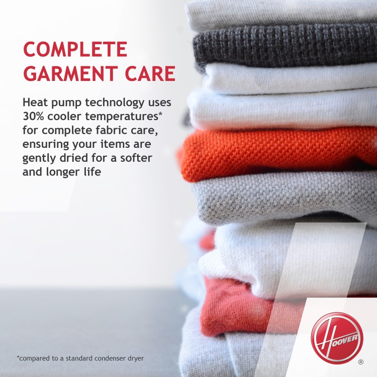 Refurbished Hoover H-Dry 300 BATDH7A1TCE-80 Integrated Heat Pump 7KG Tumble Dryer White