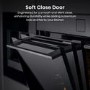 GRADE A2 - Hisense Hi8 BAS6PH8BUKWF Electric Self-Cleaning Single Oven - Black