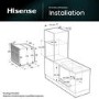 GRADE A2 - Hisense Hi8 BAS6PH8BUKWF Electric Self-Cleaning Single Oven - Black