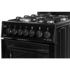 Beko BA52NEK 50cm Single Oven Gas Cooker With High Level Grill - Black