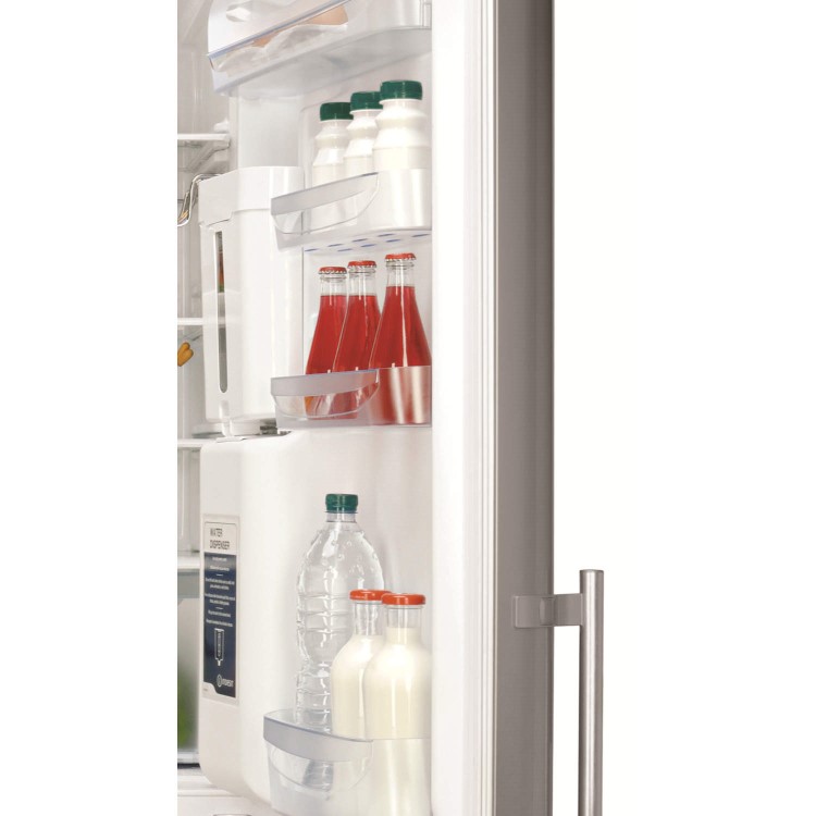 Indesit BAAN40FNFSWD 70cm Wide Freestanding Fridge Freezer with Water Dispenser in Silver
