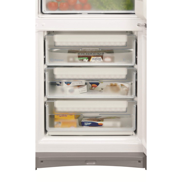 Indesit BAAN40FNFSWD 70cm Wide Freestanding Fridge Freezer with Water Dispenser in Silver