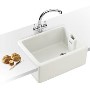 Franke BAK710DP Belfast Deep Single Bowl White Ceramic Sink and Tap Designer Pack