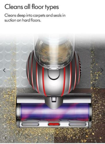 Sucks up pet hair fast. Automatically de-tangles.