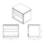 UK-CF Barcelona Gloss Black TV Cabinet - Up to 42 Inch