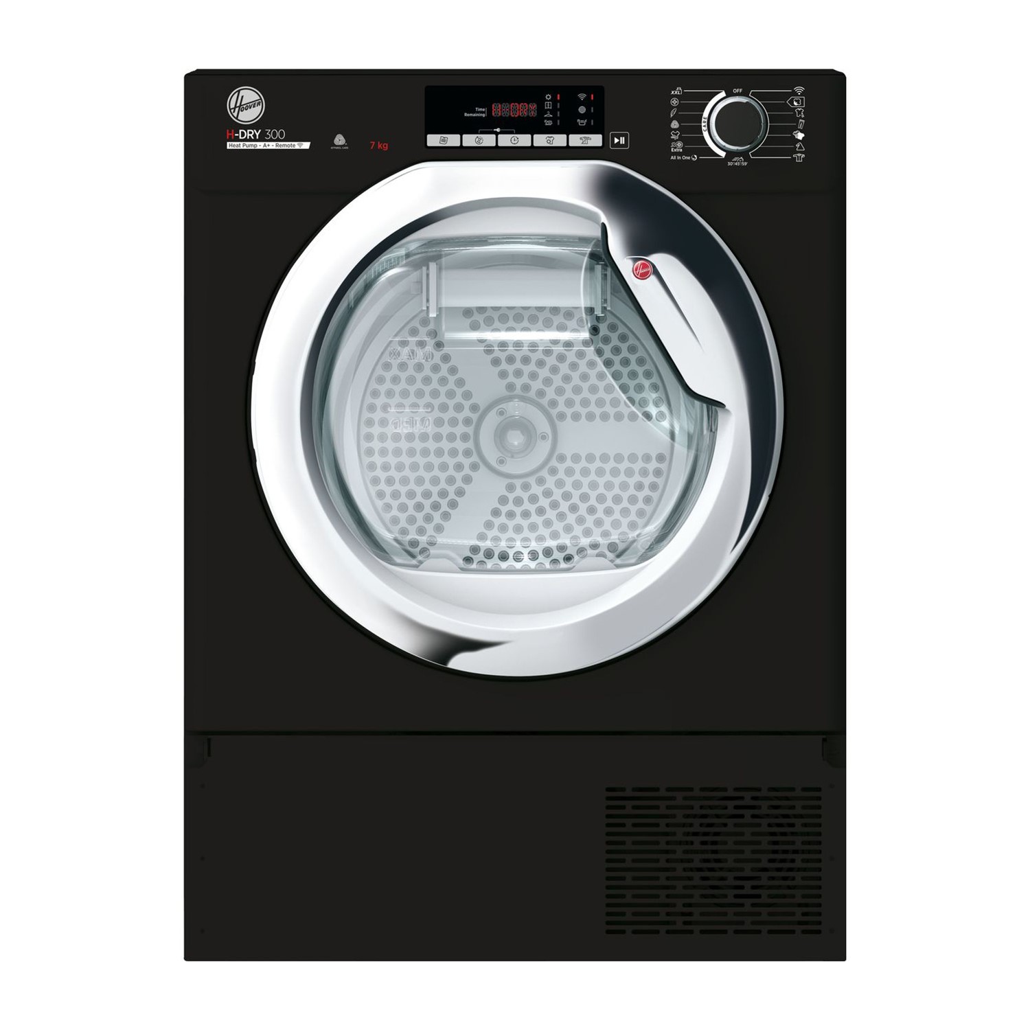 Hoover 7kg Integrated Heat Pump Tumble Dryer - Black