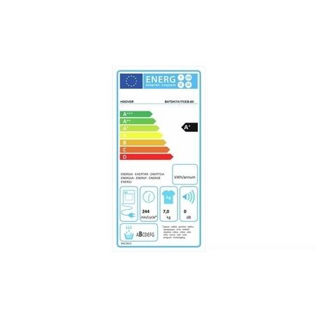 Hoover 7kg Integrated Heat Pump Tumble Dryer - Black