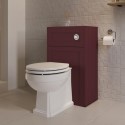 BAXWCBR 500mm Burgundy Back to Wall Toilet Unit Only - Baxenden
