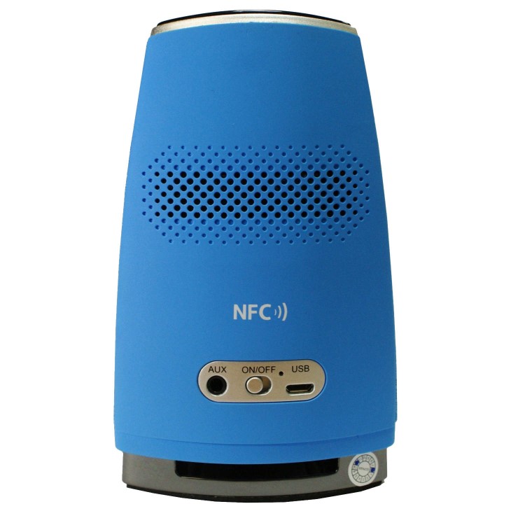 BluBeats Small Bluetooth NFC Wireless Speaker in BLUE