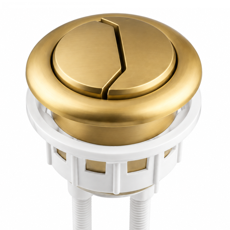 Brushed Brass 38mm Cistern Flush Button - Suitable for Roma Addison Austin Indiana Pendle Portland & Seren