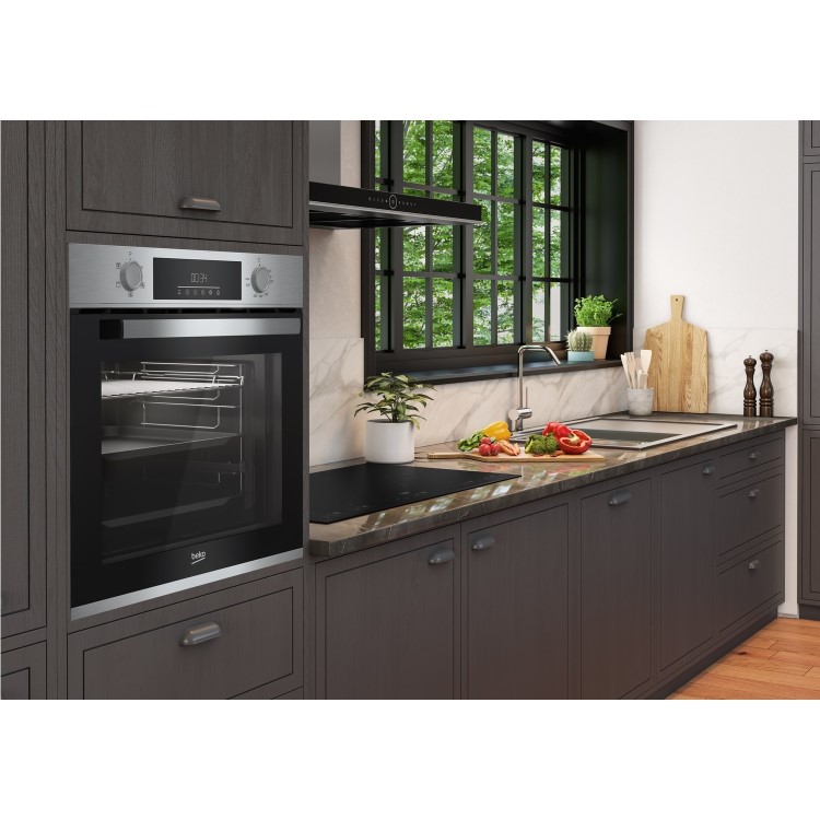 Beko BBAIF22300X Electric Single Oven - Stainless Steel   