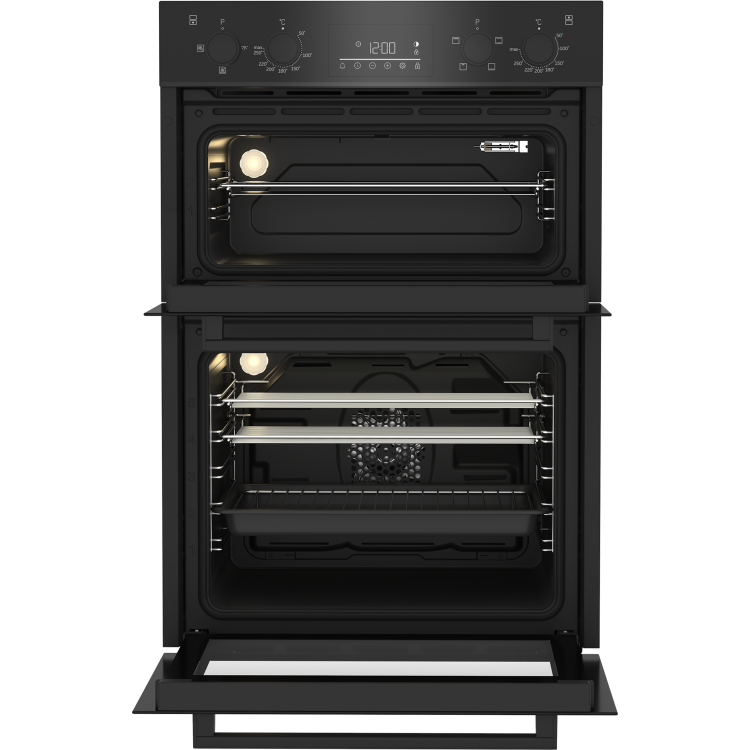 Beko Built-In Electric Double Oven - Black