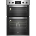 A2/BBDF26300X Refurbished Beko BBDF26300X 60cm Double Built In Electric Oven Stainless Steel