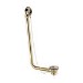 Traditional Exposed Bath Waste - Brushed Brass