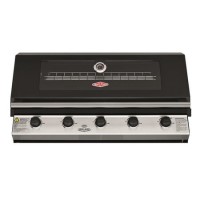 Refurbished Beefeater 1200E Series - 5 Burner Built in BBQ in Black 