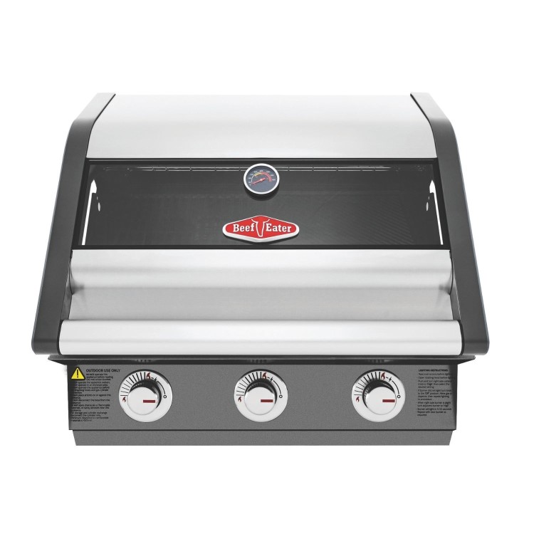 Beefeater 1600E Series 3 Burner Built in Gas BBQ - Dark 