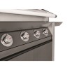 BeefEater 1600E Series - 4 Burner Gas BBQ Grill &amp; Side Burner Trolley - Dark