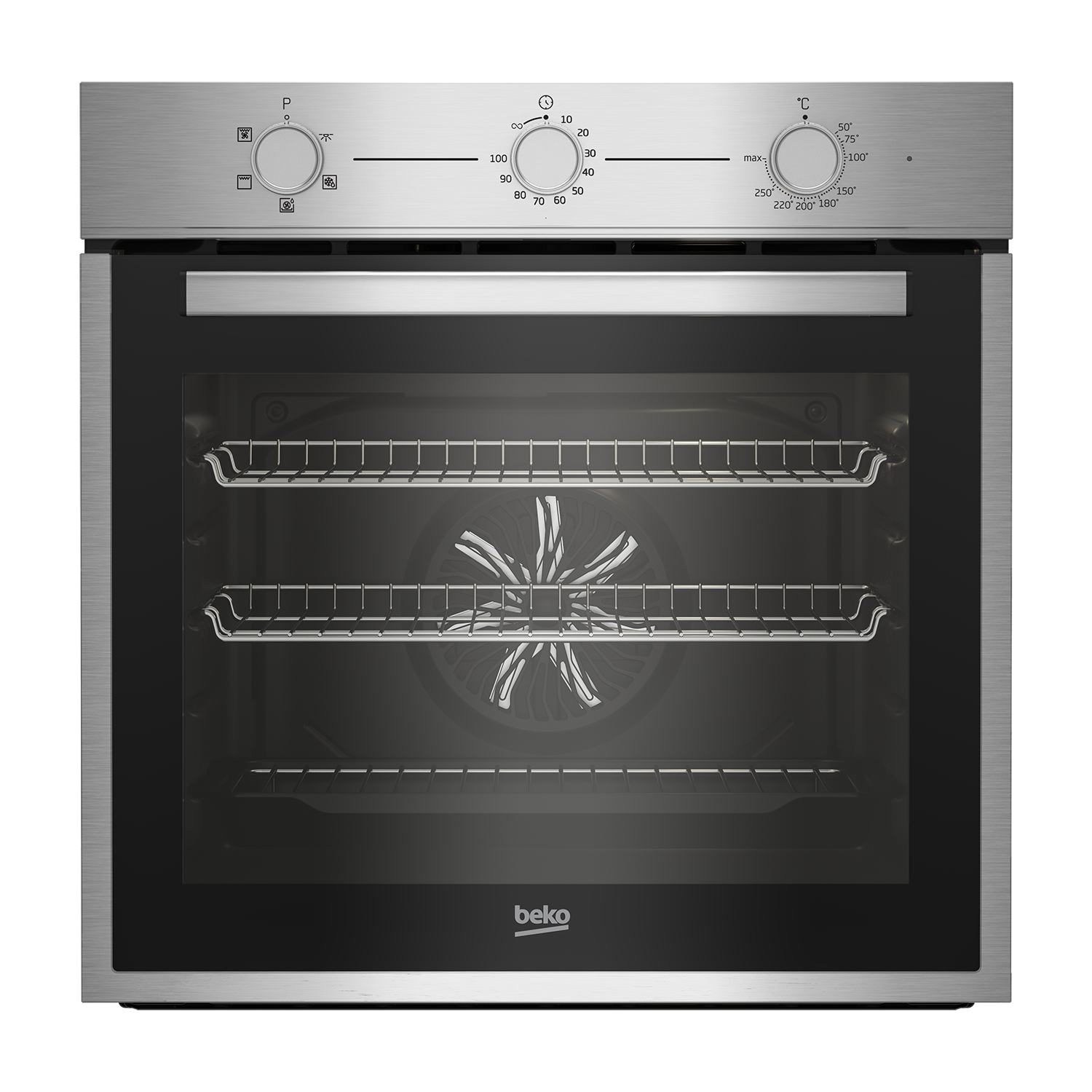 Beko Electric Single Oven with Steam Cleaning - Stainless Steel