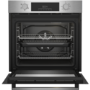 Beko Electric Single Oven with Steam Cleaning and Digital Timer - Stainless Steel