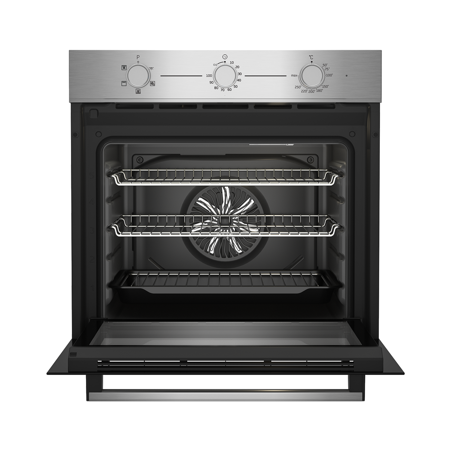 Beko Electric Single Oven with Steam Cleaning Stainless Steel