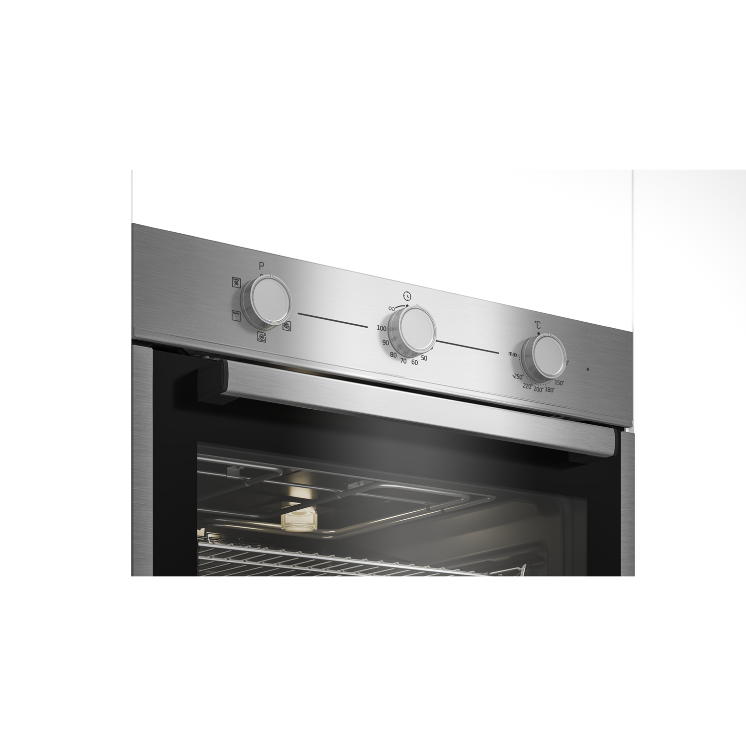 Beko Electric Single Oven with Steam Cleaning Stainless Steel