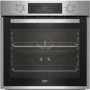 Beko Electric Single Oven with Steam Cleaning and Digital Timer - Stainless Steel
