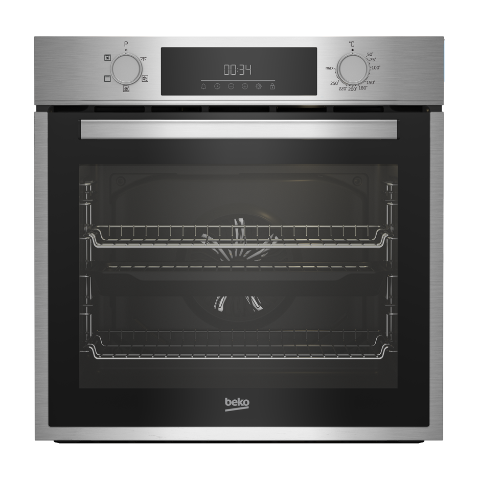 Beko 72L Electric Builtin Single Oven with Steam Cleaning Stainless