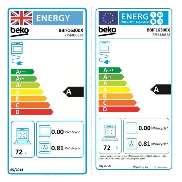 Beko Electric Single Oven with Steam Cleaning and Digital Timer - Stainless Steel