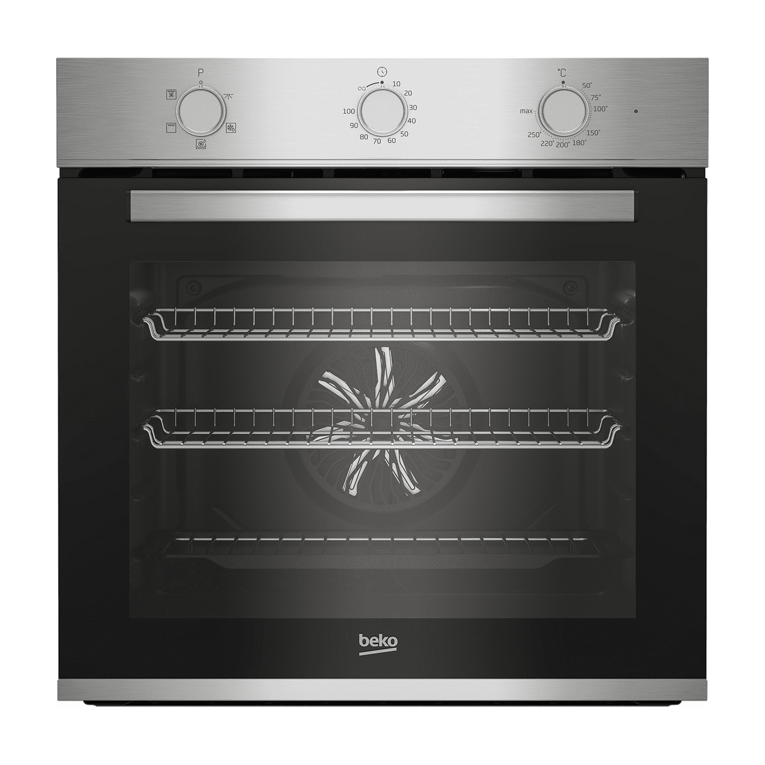 Beko BBIF22100X Built-In Electric Single Oven - Stainless Steel - 66L Capacity - Fan Oven with Grill - Image 3